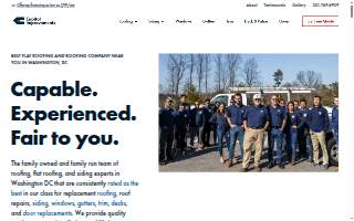Capitol Improvements Washington DC - Roofing | Siding | Doors website