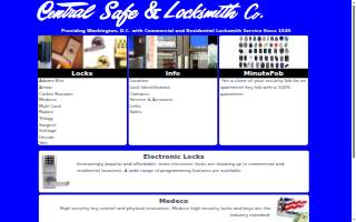 Central Safe & Locksmith Co website