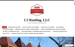 CJ Roofing, LLC website