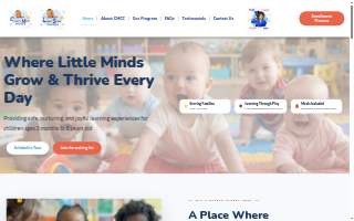 Creative Minds Child Care website
