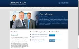 Denburg & Low, CPAs website