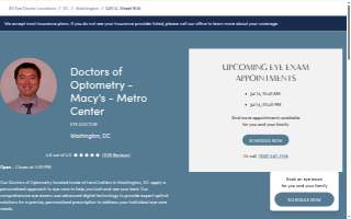 Doctors of Optometry - Macy's - Metro Center website