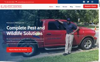 EJ's Pest Control website