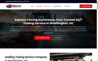 Express Towing Assistance website