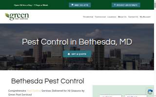 Green Pest Services website