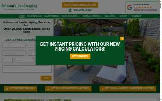Johnson's Landscaping Service website