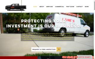 Lane's Termite Pest Inc website