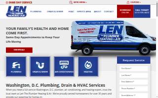 Len The Plumber Heating & Air, LLC website