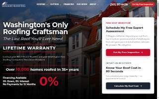 Maggio Roofing website