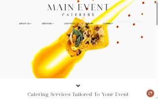 Main Event Caterers website