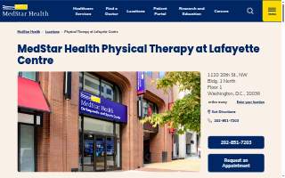 MedStar Health: Physical Therapy at Lafayette Centre website