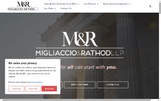 Migliaccio & Rathod LLP website