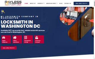 Payless Locksmith DC website