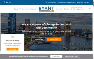 Ryant Insurance and Financial Services website