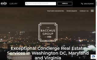 The Bacchus Group with EXP Realty website