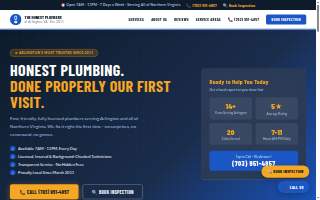 The Honest Plumbers of Arlington, VA website