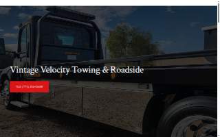 Vintage Velocity Towing & Roadside website