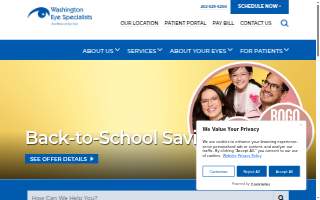 Washington Eye Specialists website