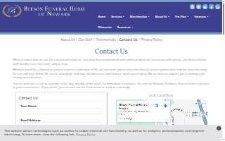 Beeson Funeral Home of Newark website