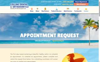Collins Dental and Orthodontics of Bear website