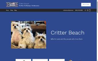 Critter Beach website