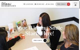 Delaware Orthodontics website