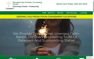 Renewed Life Christian Counseling Center website