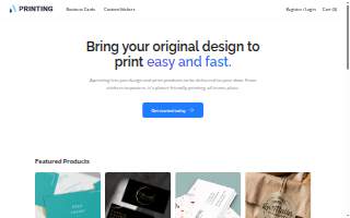 A+ Printing website