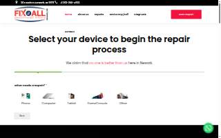 Fix It All Newark website