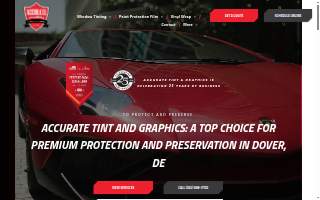 Accurate Tint and Graphics website