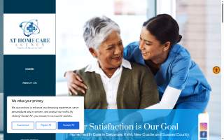 At Home Care Agency website