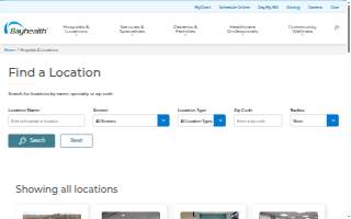 Bayhealth Orthopedics website