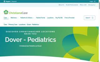 ChristianaCare Pediatrics at Dover website