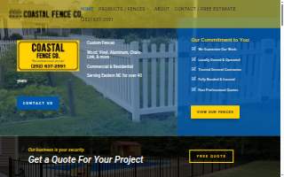 Coastal Fence Company website