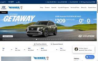 Winner Hyundai website