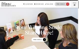 Delaware Orthodontics website