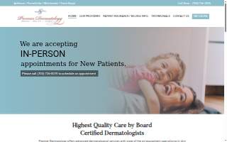 Premier Dermatology & Cosmetic Surgery website