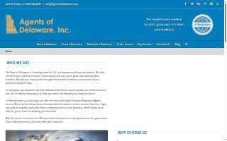 Agents of Delaware, Inc website