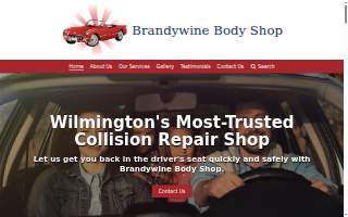 Brandywine Body Shop website