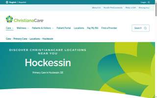ChristianaCare Primary Care at Hockessin website