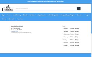 Concord Pet Foods & Supplies of Hockessin website