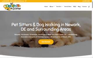 Content Critter - Pet Sitters & Dog Walking website