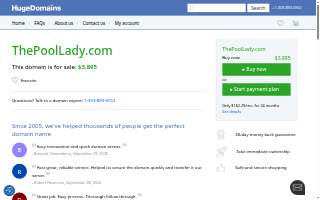 The Pool Lady website