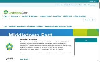 ChristianaCare Middletown East Women's Health website