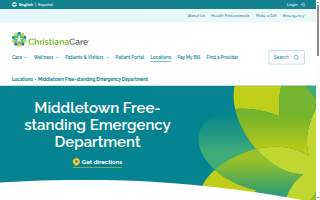 ChristianaCare Middletown Emergency Department website