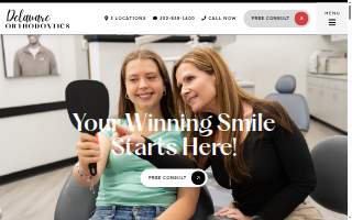 Delaware Orthodontics website