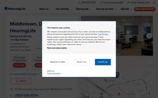 HearingLife of Middletown DE website