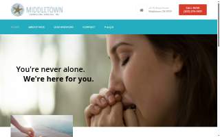 Middletown Counseling Services website