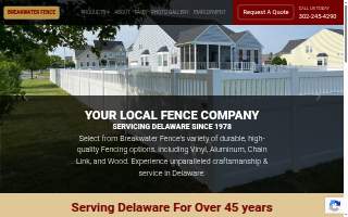 Breakwater Fence website