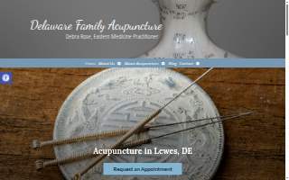 Delaware Family Acupuncture website